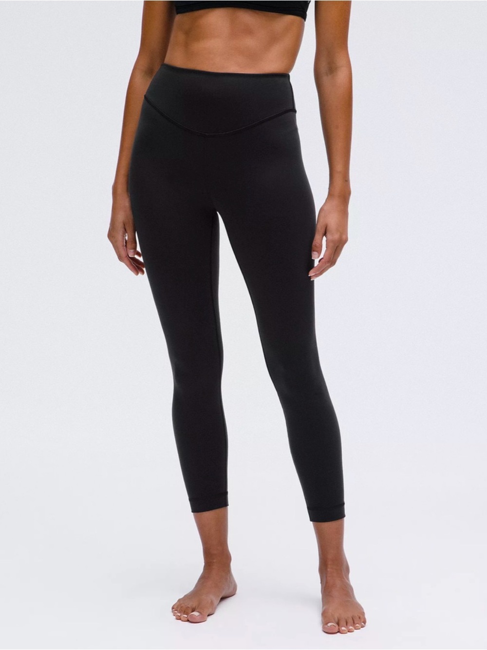 Lululemon Wunder Under Smooth Cover Black Leggings 25”